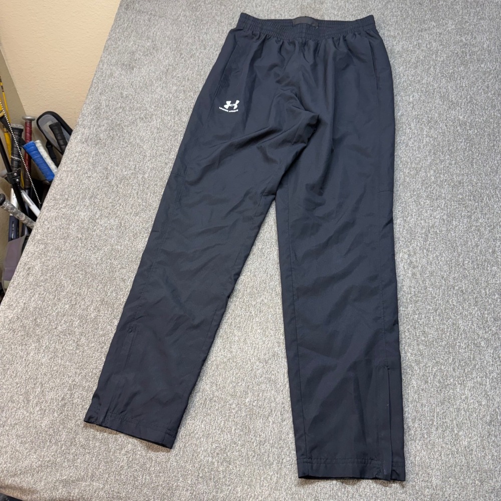Under Armour Mens Loose Fit Mesh Lined Track Pants Black Medium 1377